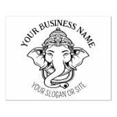 Ganesha, Indiase God, Custom Business, Large Rubberstempel (Afrduk)