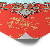 GANESHA Indische God - Poster (Hoek)