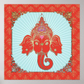 GANESHA Indische God - Poster (Voorkant)
