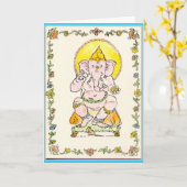 Ganesha Kaart (Gele Bloem)