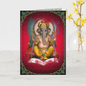 GANESHA - Kaart, Groet, Nota Kaart (Gele Bloem)