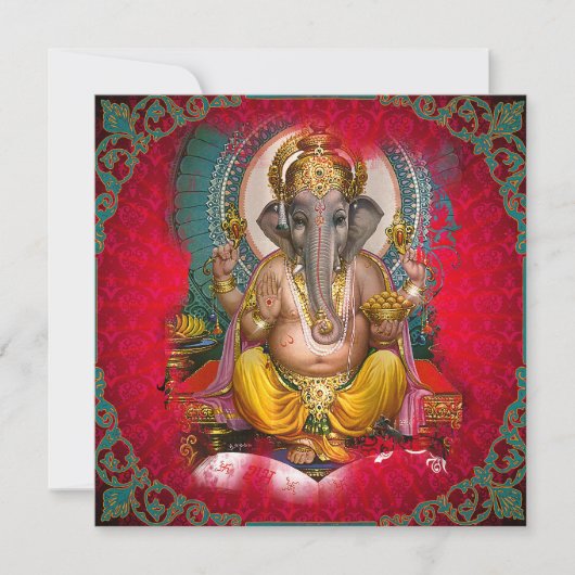 GANESHA - Kaart, groet, uitnodiging (Voorkant)