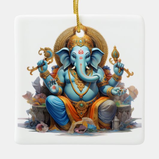 Ganesha Keramisch Ornament (Voorkant)