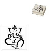 Ganesha kunststempel rubberstempel (Gestempeld)
