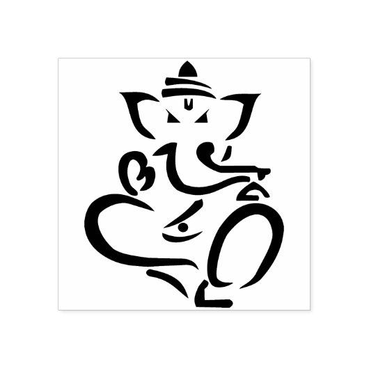 Ganesha kunststempel rubberstempel (Afrduk)