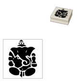 Ganesha kunststempel rubberstempel (Gestempeld)