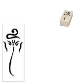 Ganesha kunststempel rubberstempel (Gestempeld)