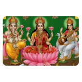 Ganesha, Lakshmi en Saraswati magneet (Horizontaal)