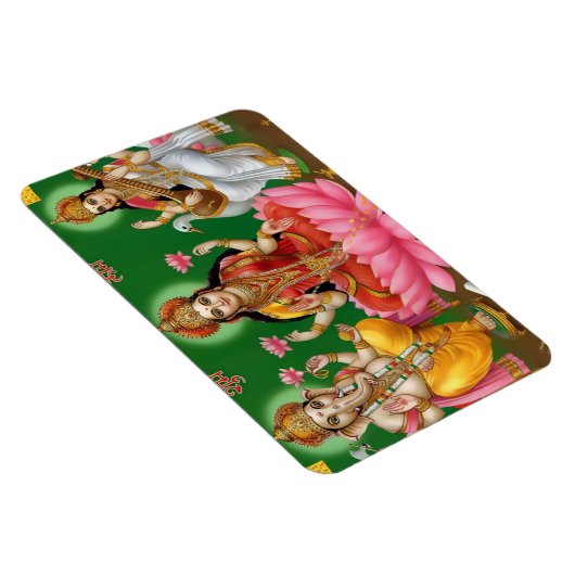 Ganesha, Lakshmi en Saraswati magneet (Rechterzijde)