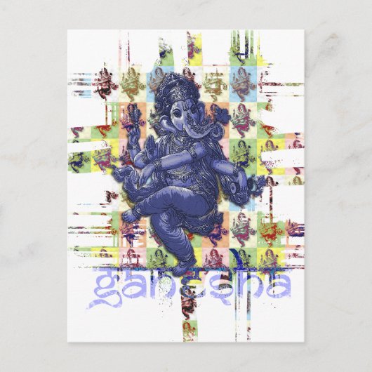 GANESHA | Maak uw eigen achtergrond Briefkaart (Voorkant)