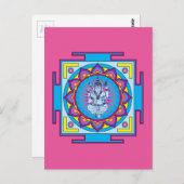 Ganesha Mandala Briefkaart (Voorkant / Achterkant)
