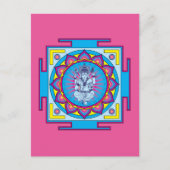 Ganesha Mandala Briefkaart (Voorkant)