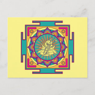 Ganesha Mandala Briefkaart