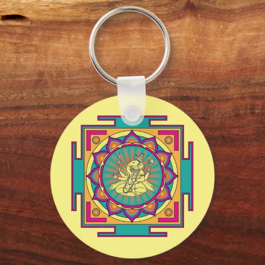 Ganesha Mandala Sleutelhanger (Voorkant)