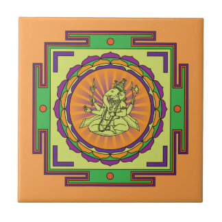 Ganesha Mandala Tegeltje