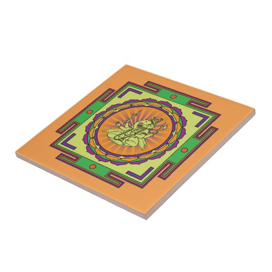 Ganesha Mandala Tegeltje (Zijkant)