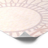 Ganesha met gele garlands lotusgrensverwelkoming poster (Hoek)