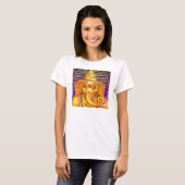 Ganesha met Helmet-t-shirt T-shirt (Voorkant volledig)