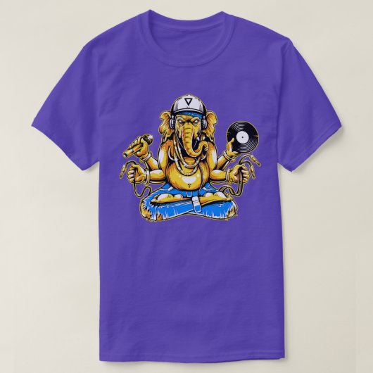 Ganesha met muziekinstrumenten t-shirt (Design voorkant)