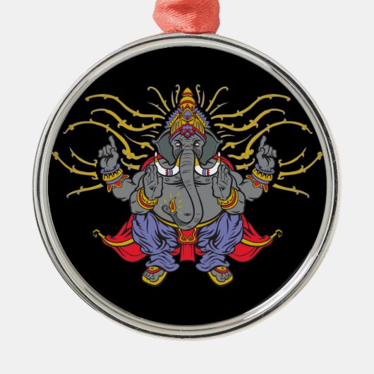 Ganesha Metalen Ornament (Voorkant)
