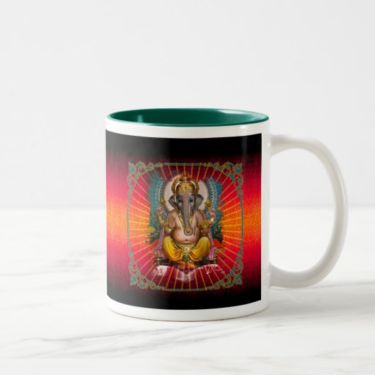 GANESHA - Mok, beker Tweekleurige Koffiemok (Rechts)