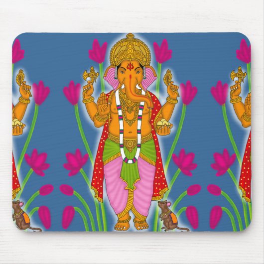 Ganesha Mouse Pad, Phone Case & Keyring Set Muismat (Voorkant)