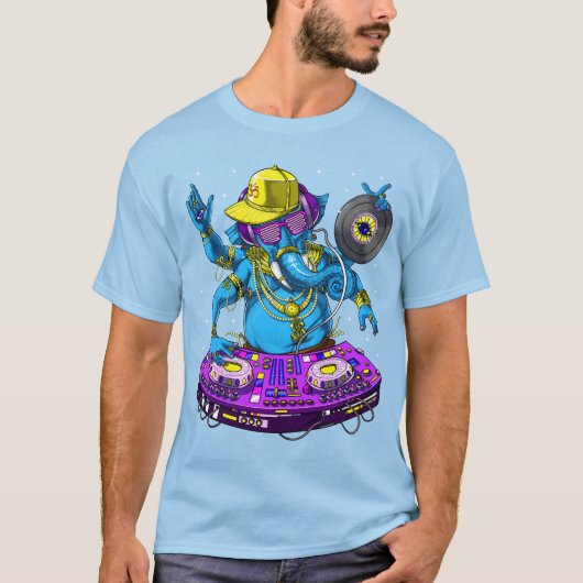 Ganesha Music DJ T-shirt (Voorkant)