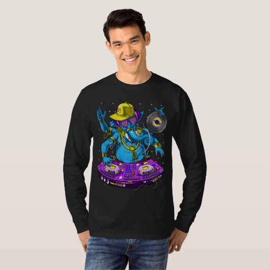 Ganesha Music DJ T-shirt (Voorkant volledig)
