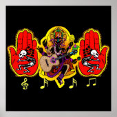 Ganesha Music Hands Poster (Voorkant)