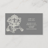 Ganesha of Ganesha God van wijsheid en succes Visitekaartje (Achterkant)