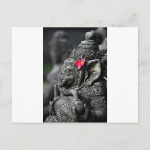 Ganesha olifant Hindoe God van succes Briefkaart