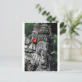 Ganesha-olifant Hindu God Briefkaart (Staand voorkant)