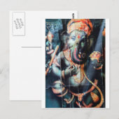 Ganesha-olifant Hindu Succes God Briefkaart (Voorkant / Achterkant)