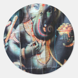 Ganesha-olifant Hindu Succes God Ronde Sticker