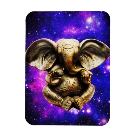 Ganesha op een Keltische Achtergrond Magnet Magneet (Verticaal)