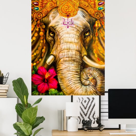 Ganesha Poster (Thuiskantoor)