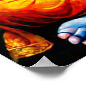 Ganesha Poster - Hindoe God van Geluk Muurkunst (Hoek)