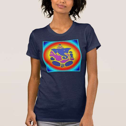 Ganesha Rainbow Mandala Top (Voorkant)