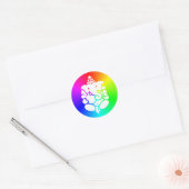 Ganesha Rainbow Ronde Sticker (Envelop)