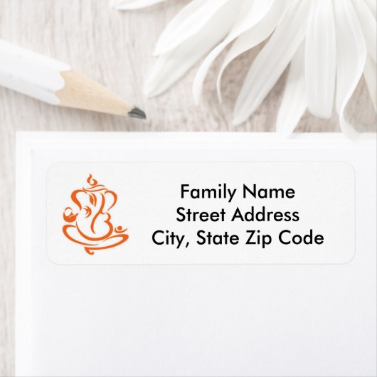 Ganesha retourlabel etiket (Insitu)