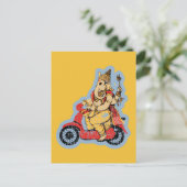 Ganesha Riding a Scooter Briefkaart (Staand voorkant)