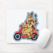 Ganesha Riding a Scooter Muismat (Met muis)