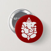 Ganesha Ronde Button 5,7 Cm (Voorkant /achterkant)