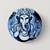 Ganesha Ronde Button 5,7 Cm (Voorkant)