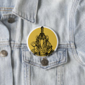Ganesha Ronde Button 7,6 Cm (In situ)