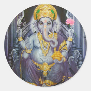 Ganesha Ronde Sticker