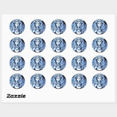 Ganesha Ronde Sticker (Vel)