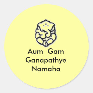 Ganesha Ronde Sticker