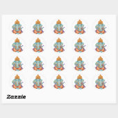 Ganesha Ronde Sticker (Vel)