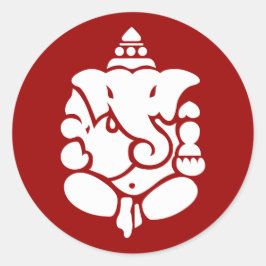 Ganesha Ronde Sticker